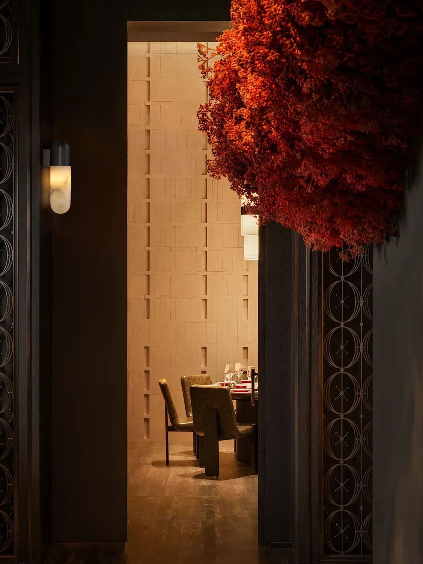 Capsule Alabaster Sconce