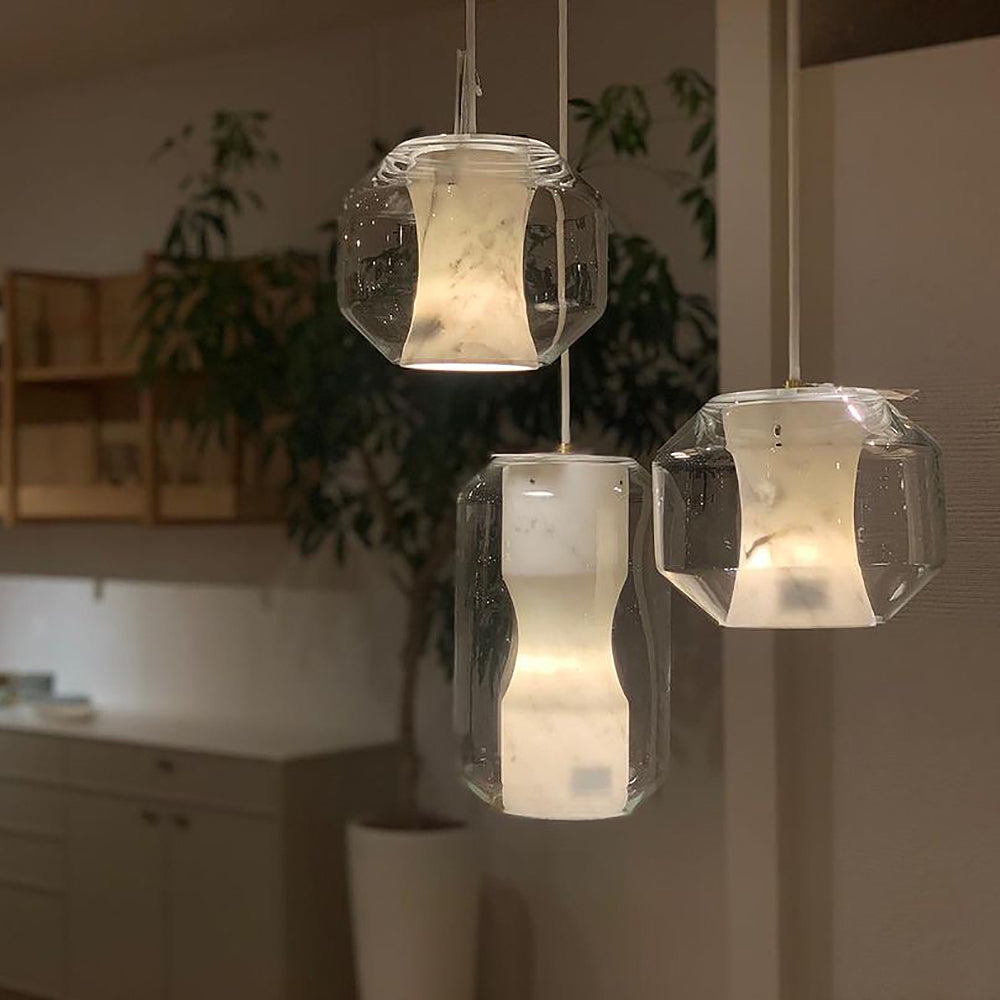 Glass Alabaster Pendant Lamp