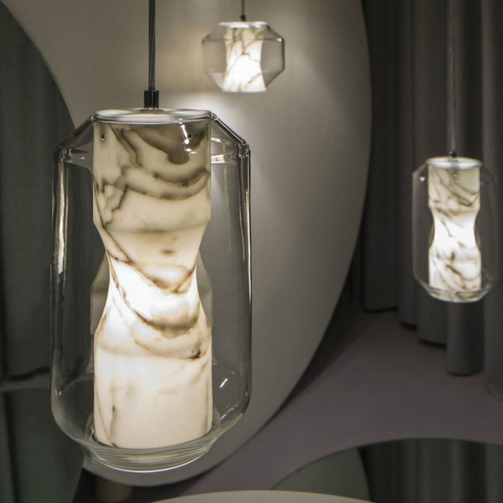 Glass Alabaster Pendant Lamp