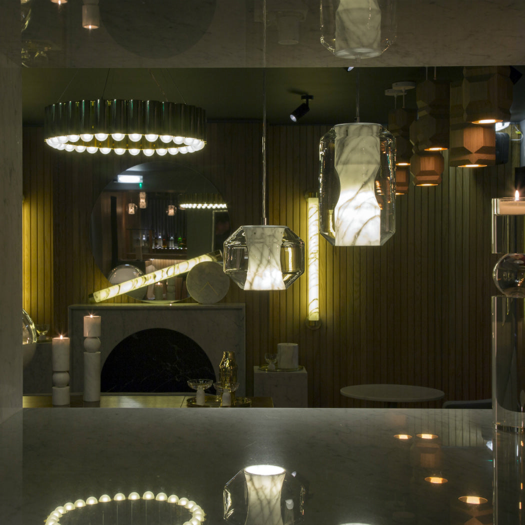 Glass Alabaster Pendant Lamp