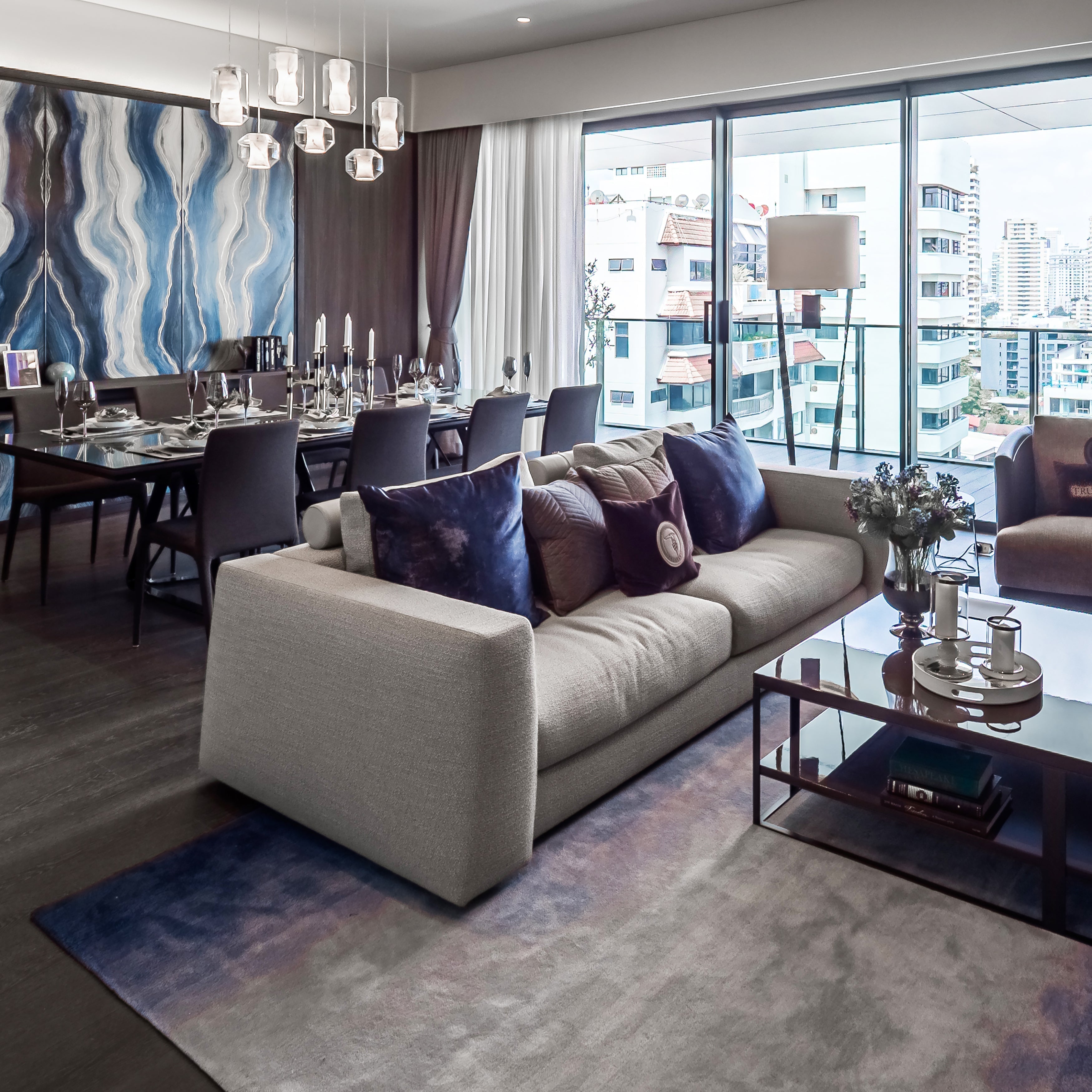 Glass Alabaster Pendant Lamp