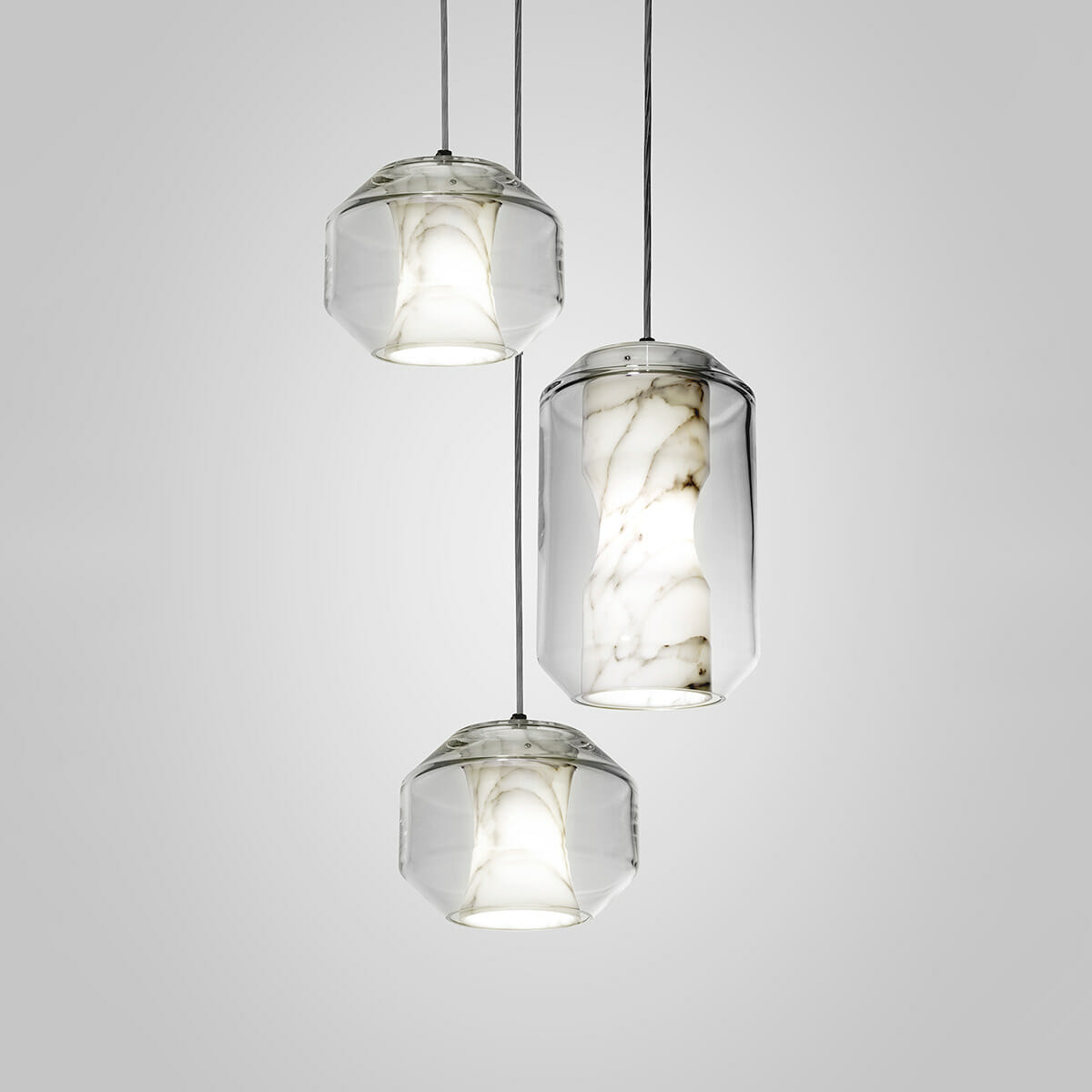 Glass Alabaster Pendant Lamp