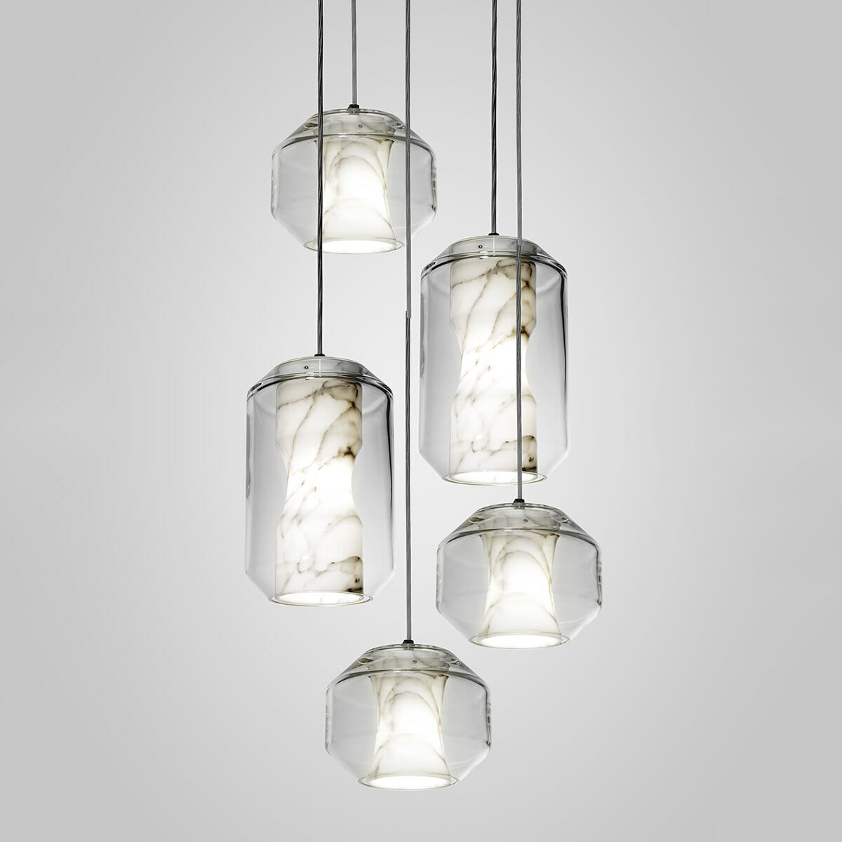 Glass Alabaster Pendant Lamp