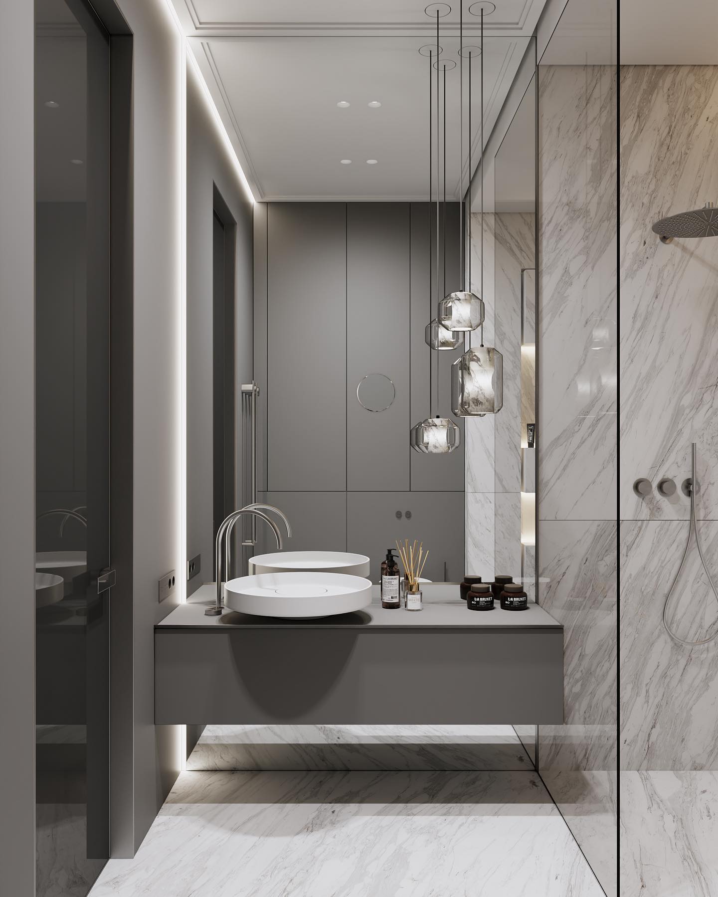 Glass Alabaster Pendant Lamp