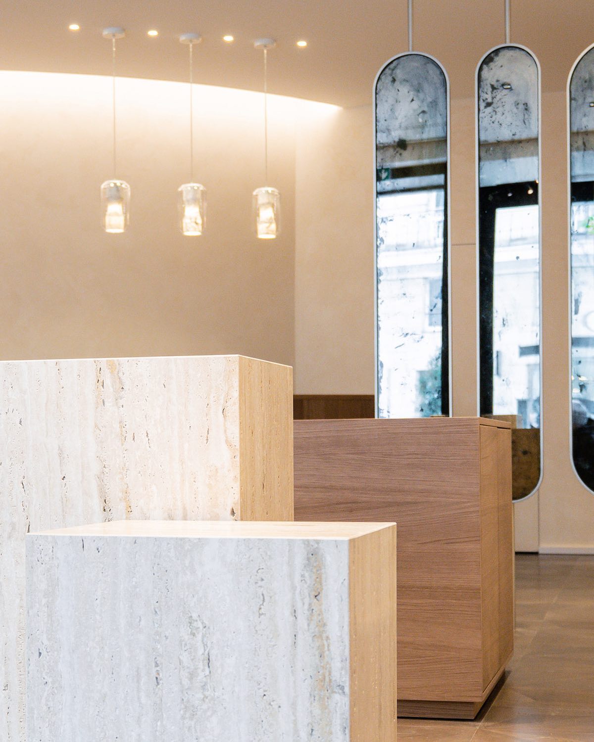 Glass Alabaster Pendant Lamp