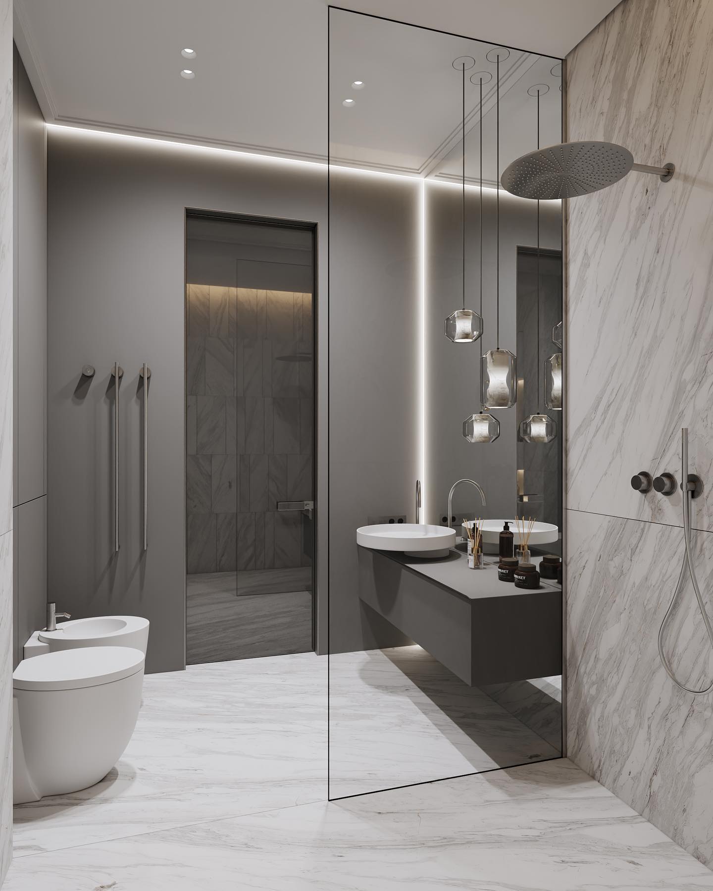 Glass Alabaster Pendant Lamp