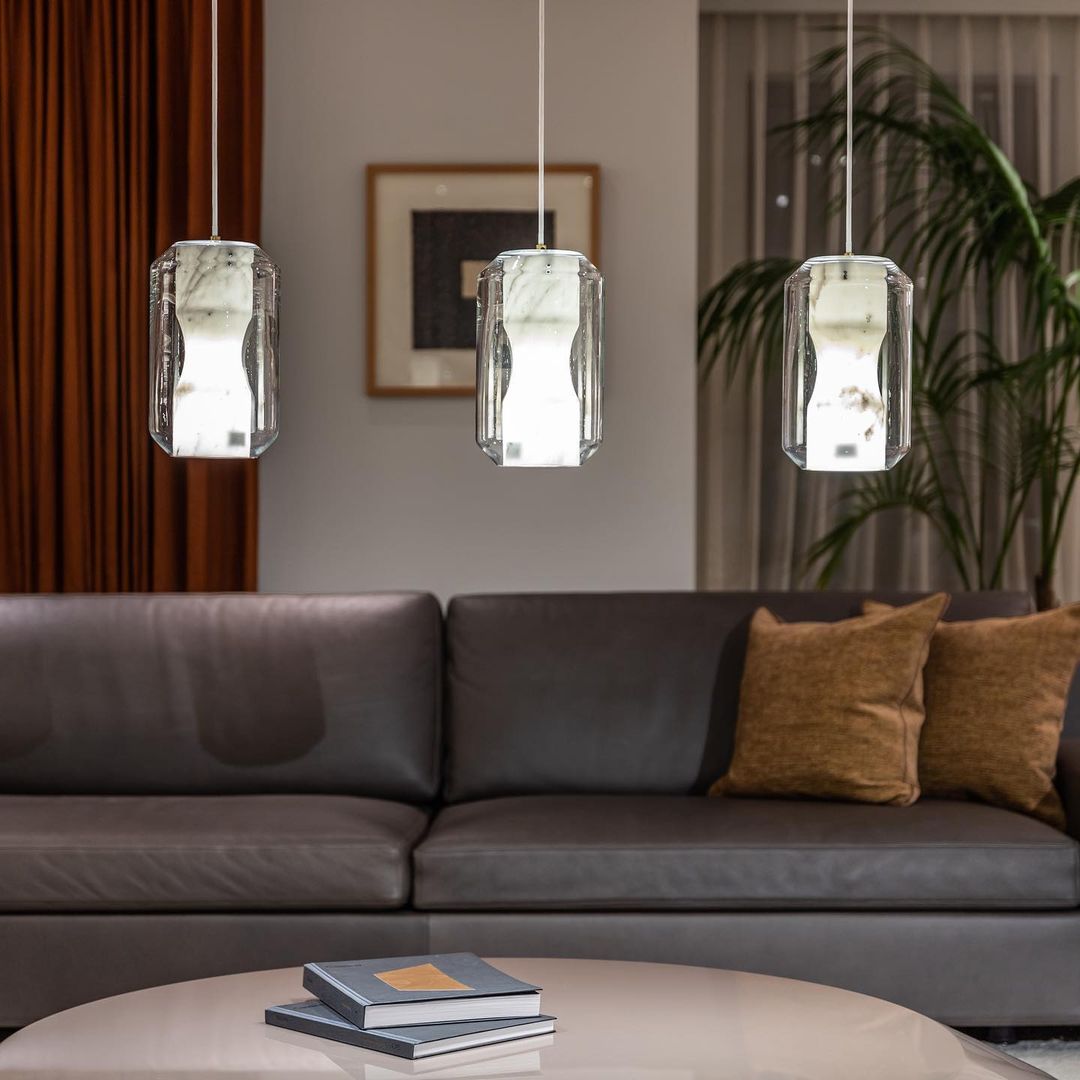 Glass Alabaster Pendant Lamp