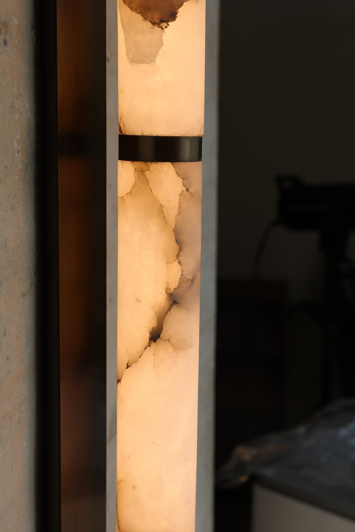 Columnar Alabaster Sconce