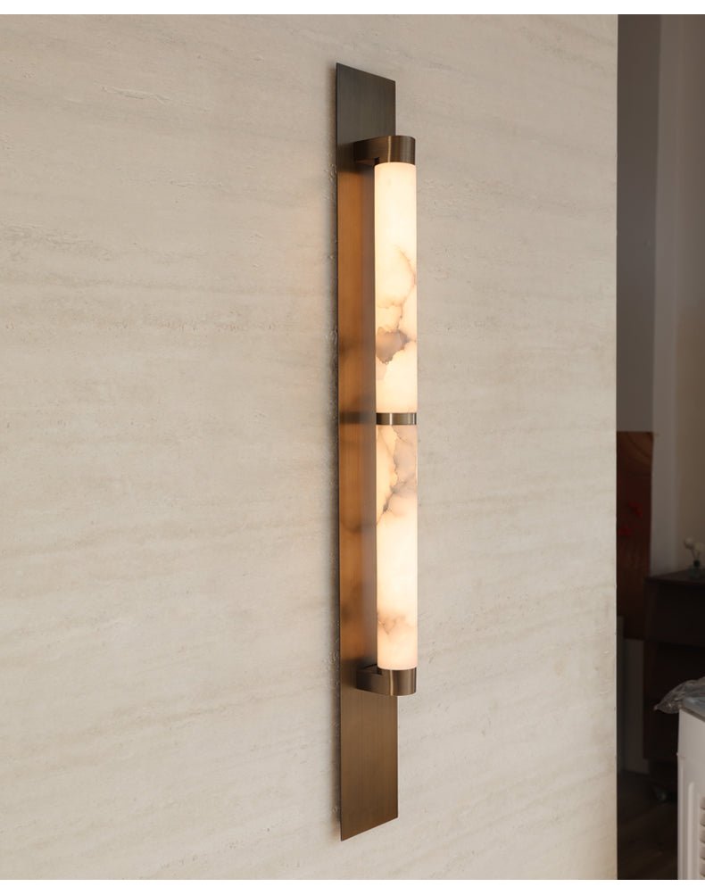 Columnar Alabaster Sconce