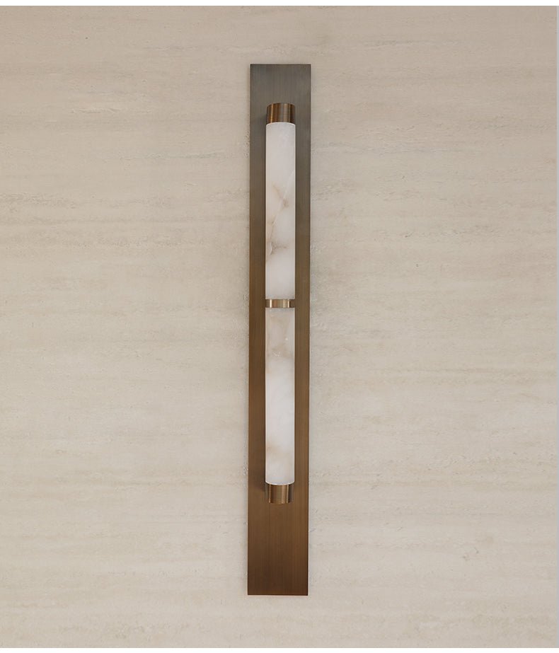 Columnar Alabaster Sconce