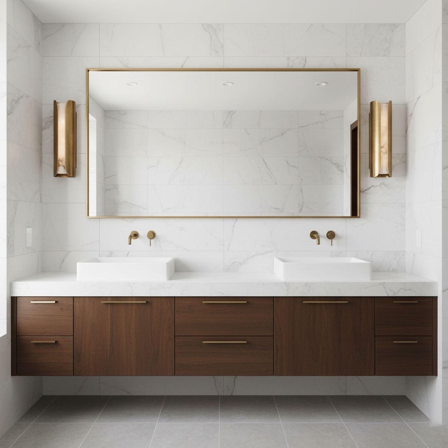 Cradled Alabaster Sconce