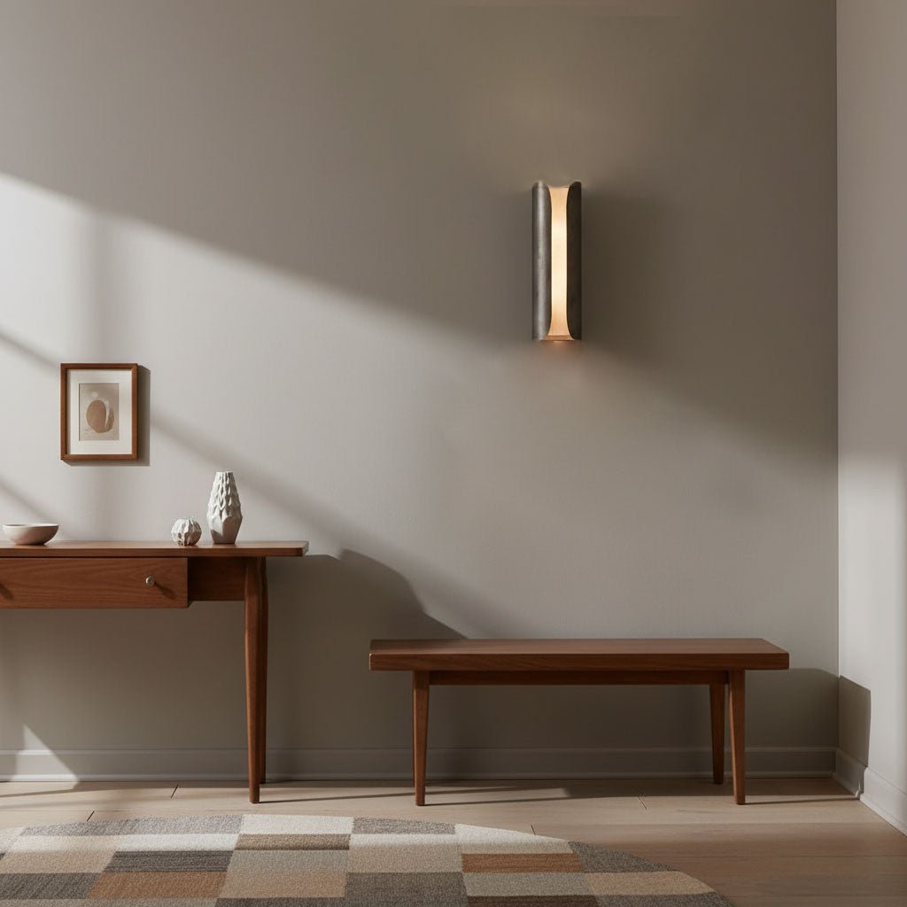 Cradled Alabaster Sconce