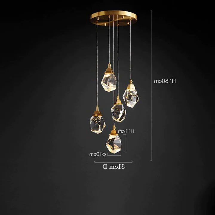 Alane Postmodern Crystal Multi-Lights Pendant Chandelier
