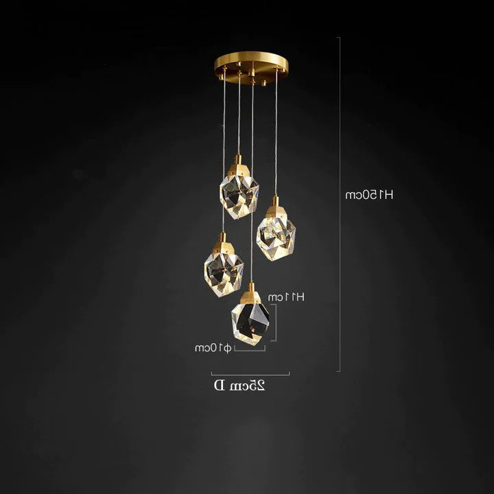 Alane Postmodern Crystal Multi-Lights Pendant Chandelier