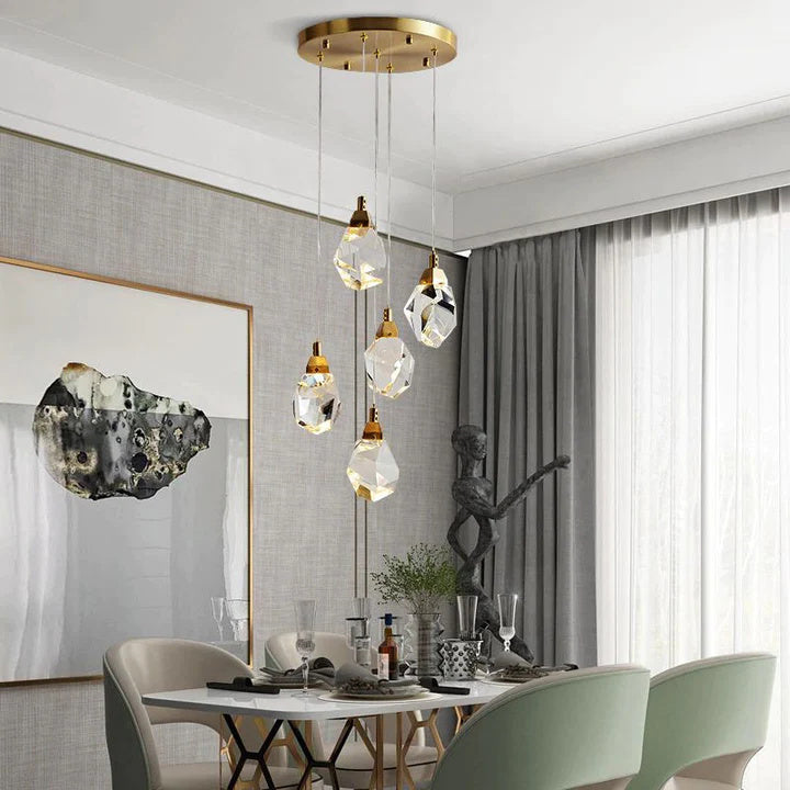 Alane Postmodern Crystal Multi-Lights Pendant Chandelier