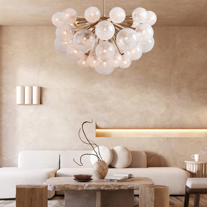 Mardena Textured Glass Chandelier