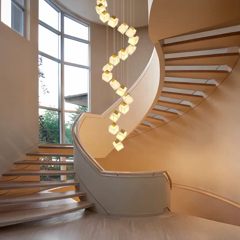 Emerson Alabaster-Box Round Chandelier