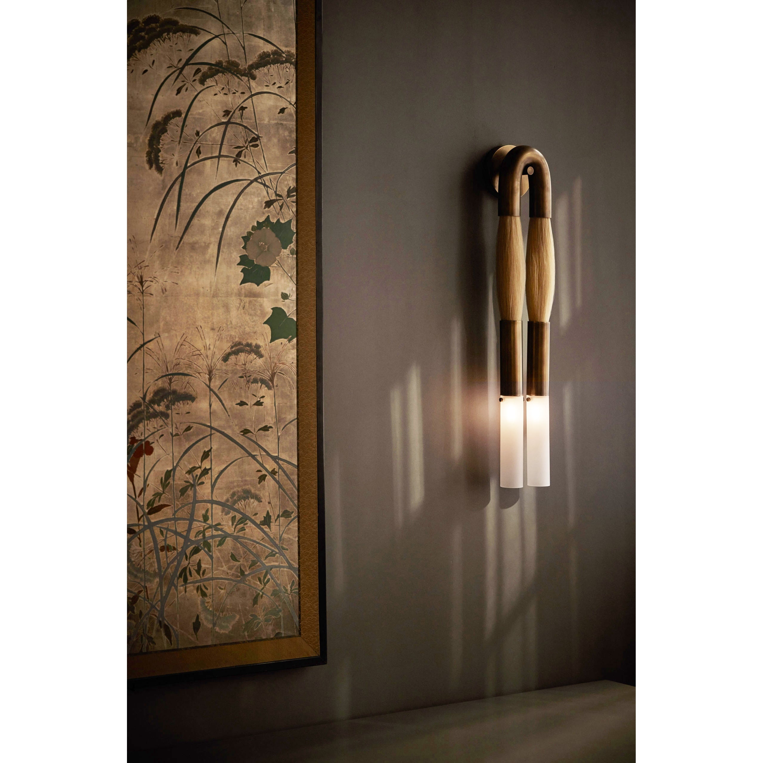 Double Head Antonia Horsehair Sconce