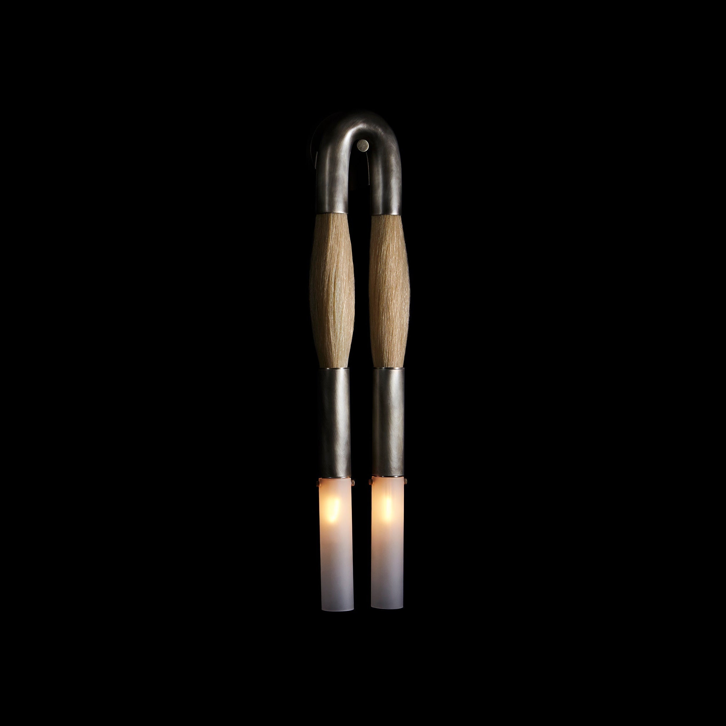 Double Head Antonia Horsehair Sconce