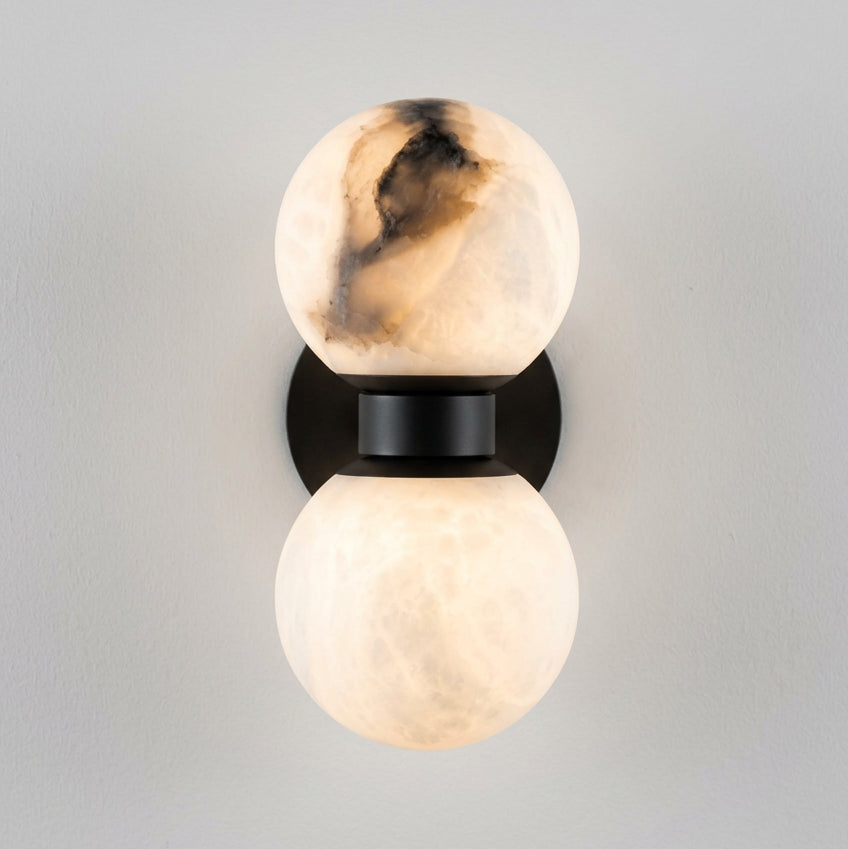 Dually Natural Stone Wall Sconce