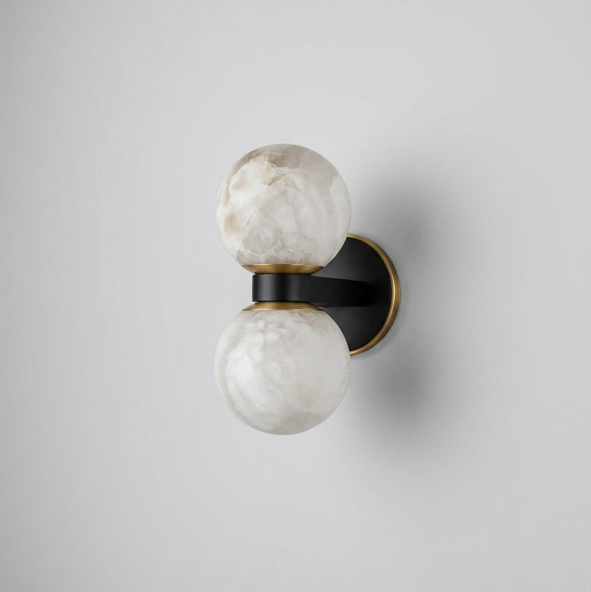 Dually Natural Stone Wall Sconce