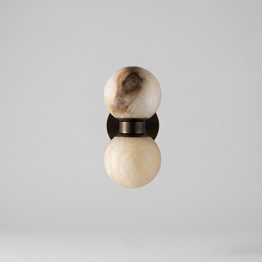 Dually Natural Stone Wall Sconce