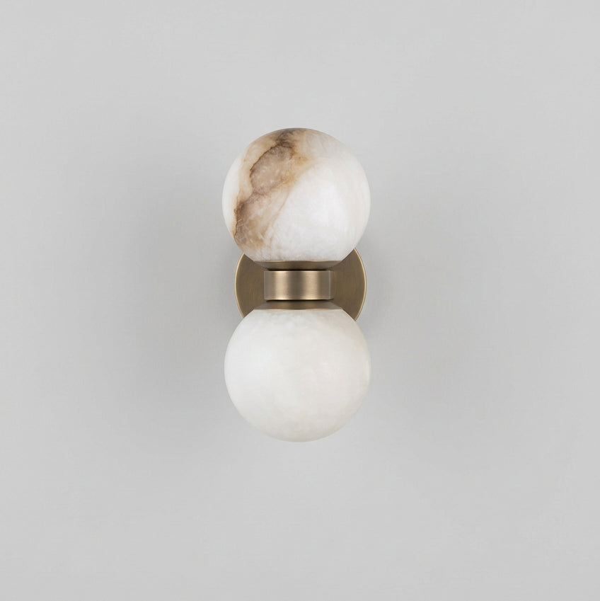 Dually Natural Stone Wall Sconce