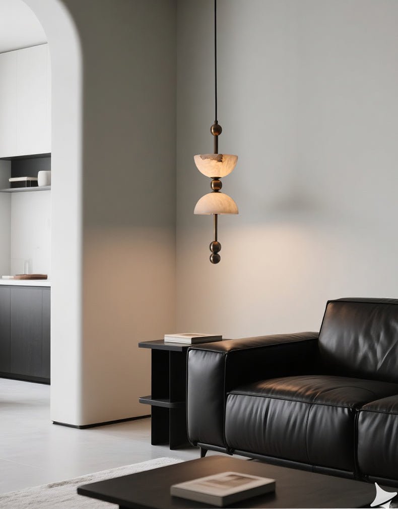Duo Alabaster Pendant Lamp