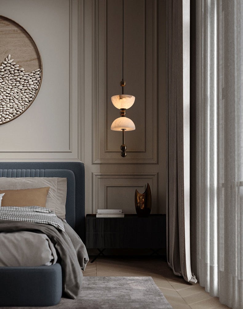 Duo Alabaster Pendant Lamp