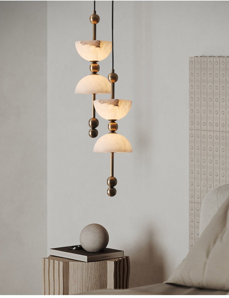 Duo Alabaster Pendant Lamp