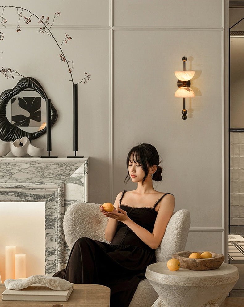 Duo Alabaster Wall Lamp