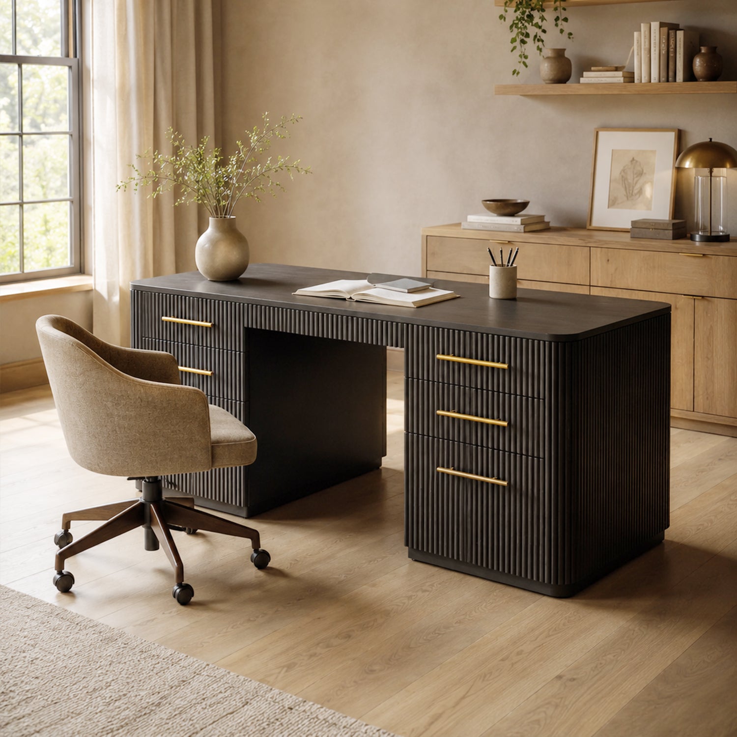 Finley Wood Executive Desk