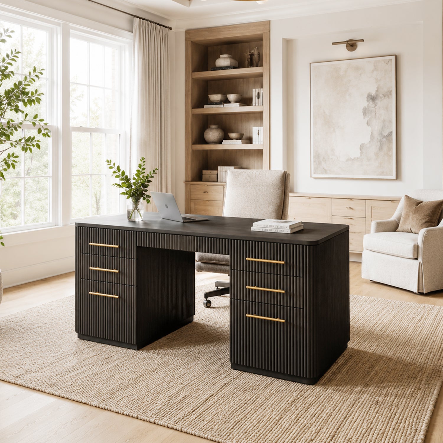 Finley Wood Executive Desk