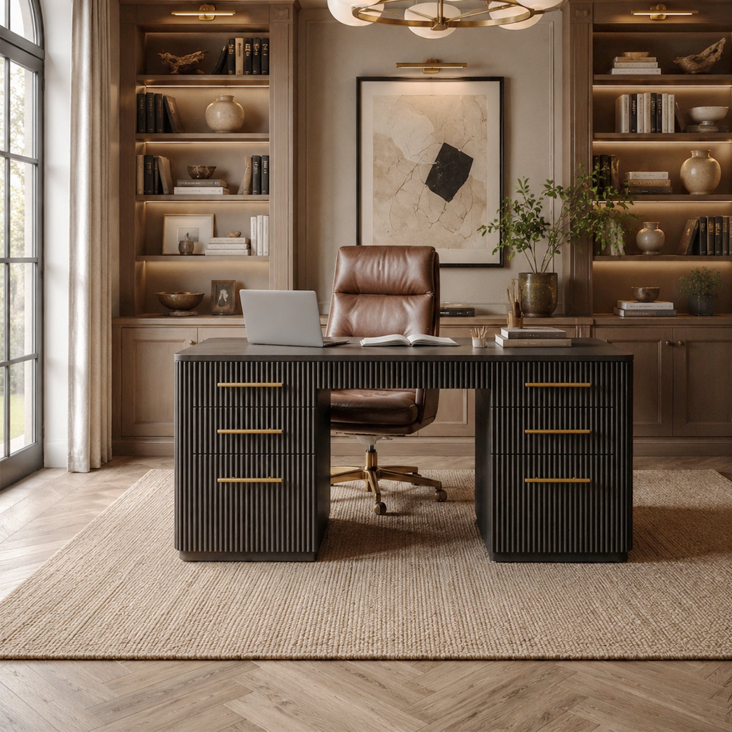 Finley Wood Executive Desk
