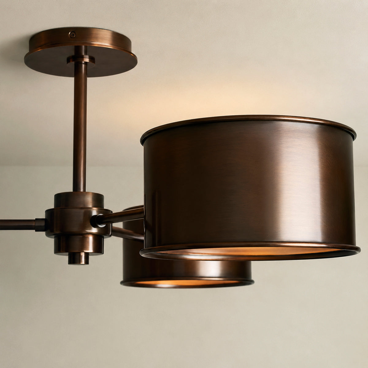 Tambour Metal Flush Mount