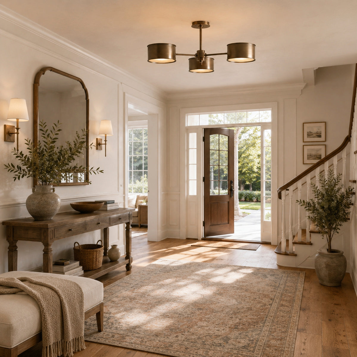 Tambour Metal Flush Mount