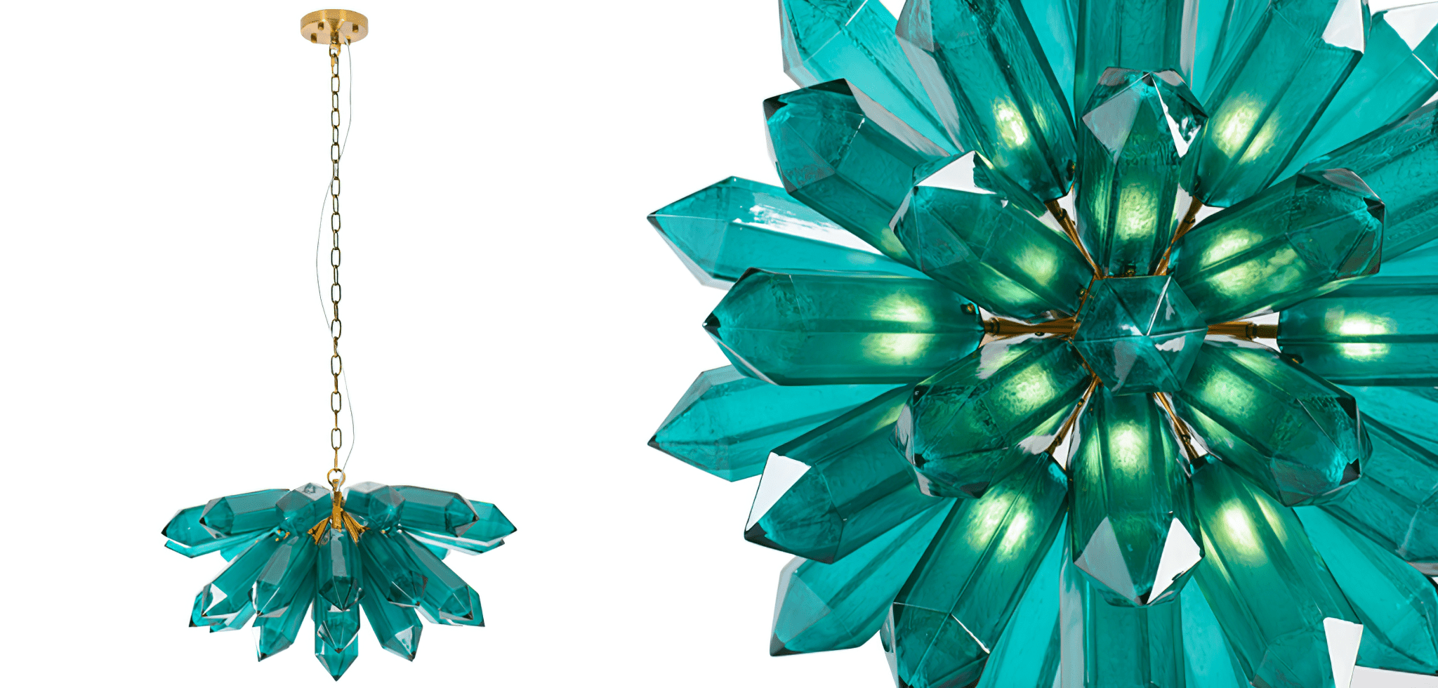 Emerald Crystal Chandelier