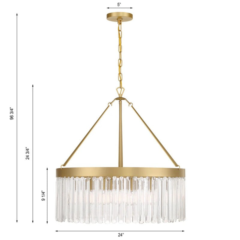Guyton 8 Light Chandelier