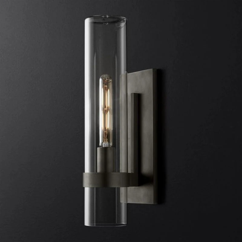 Ravele Clear Glass Cup Grand Wall Sconce