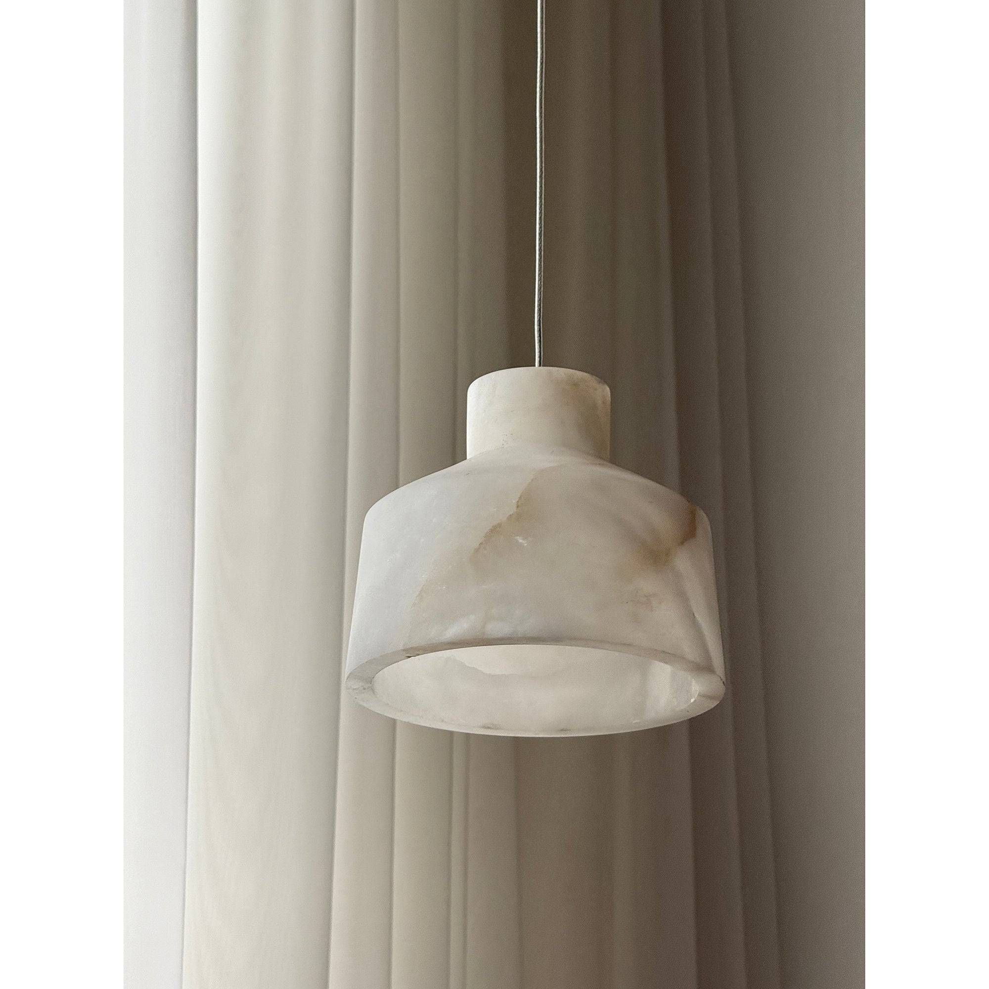 Etruscan Alabaster Pendant Lamp