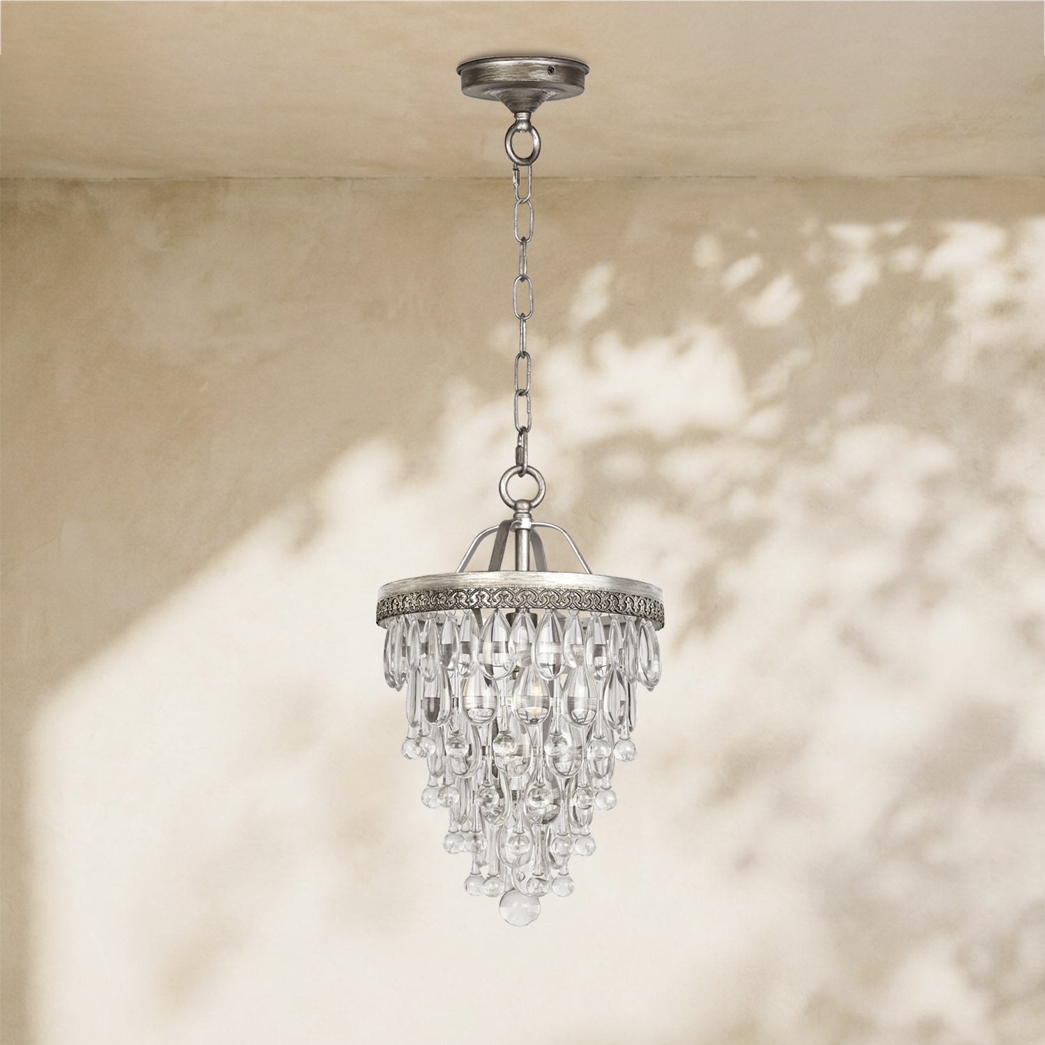Handmade Art Crystal Glass Calira Chandelier