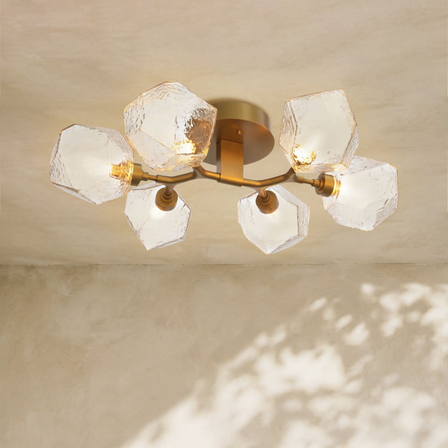 Art Twisted Flushmount Light