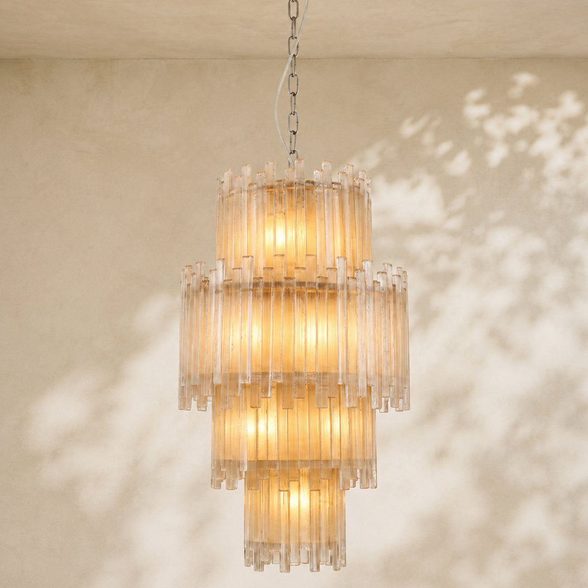 Claire 4 Tier Round Selenite Chandelier
