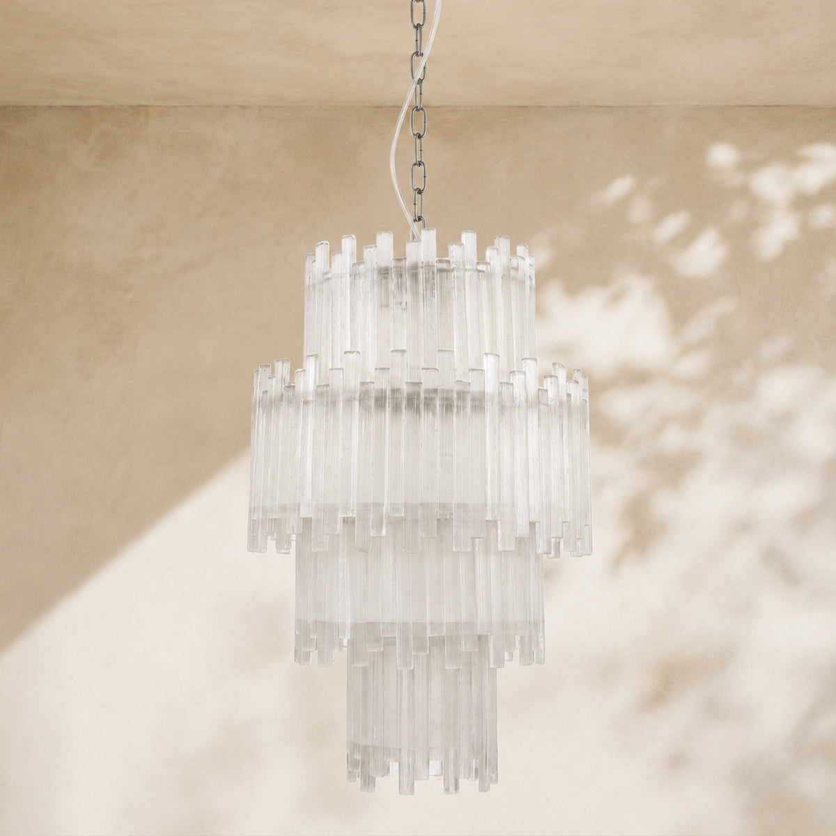 Claire 4 Tier Round Selenite Chandelier