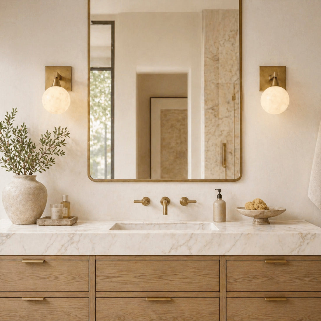 Arica Alabaster Sconce