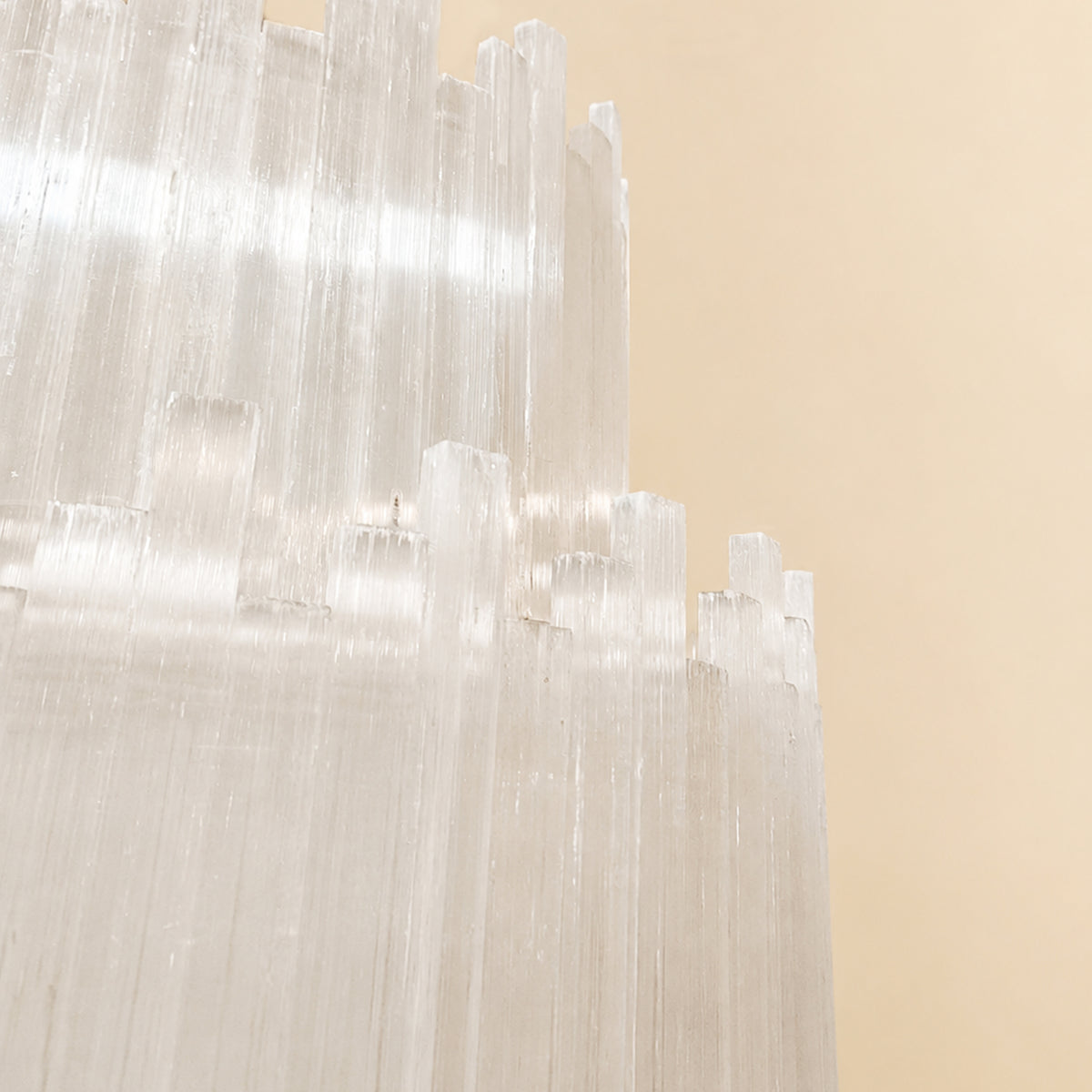 Claire 4 Tier Round Selenite Chandelier