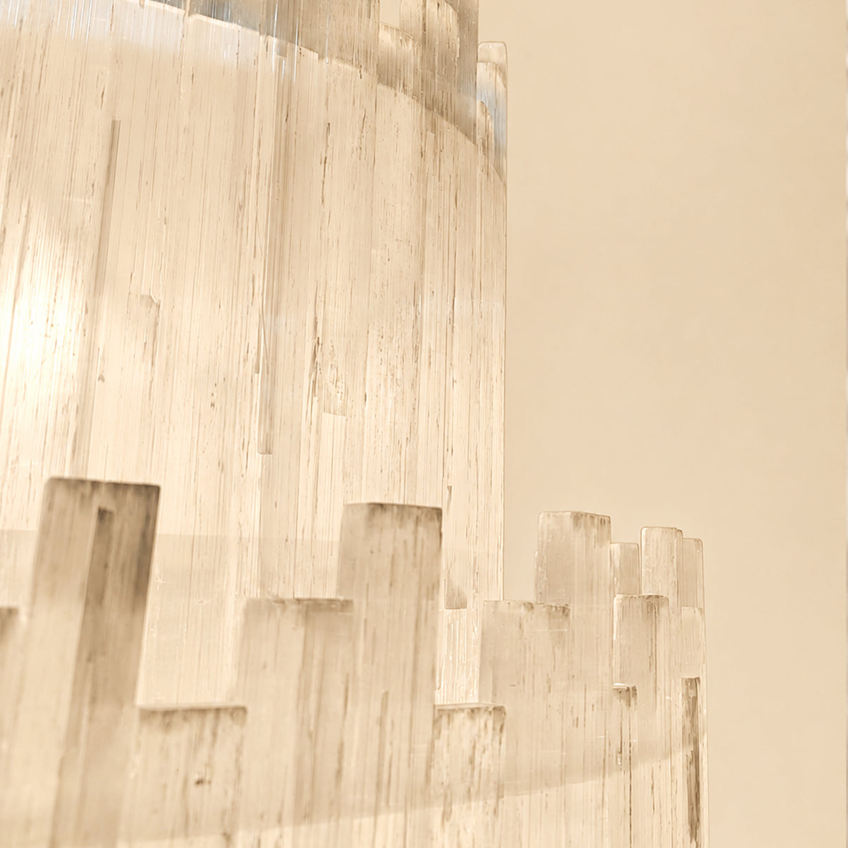 Claire 4 Tier Round Selenite Chandelier