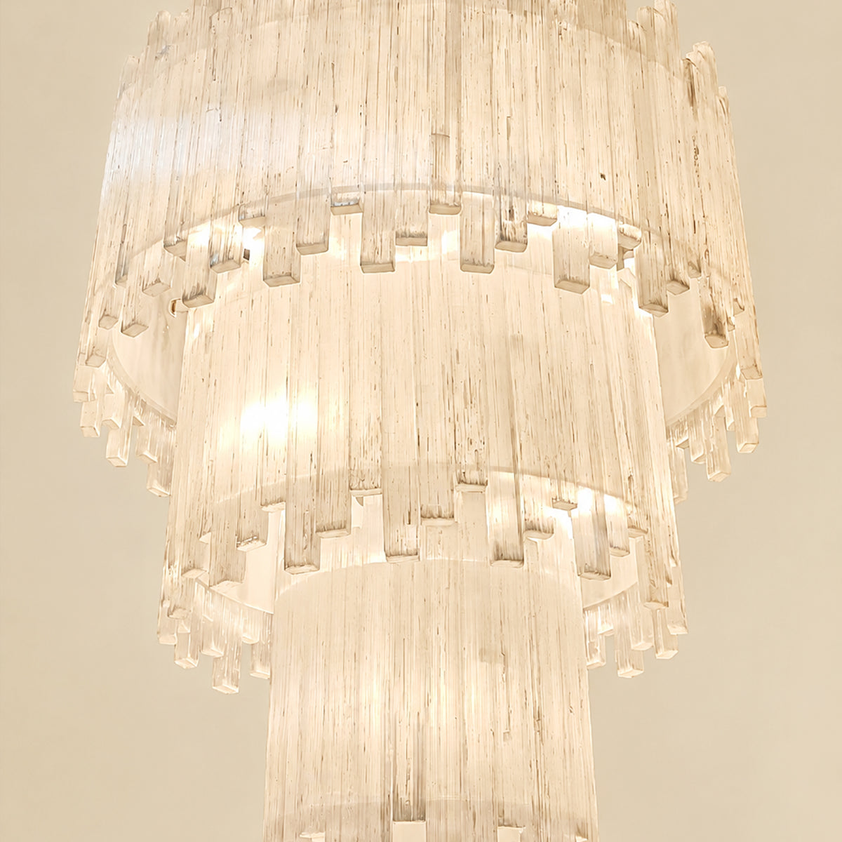 Claire 4 Tier Round Selenite Chandelier