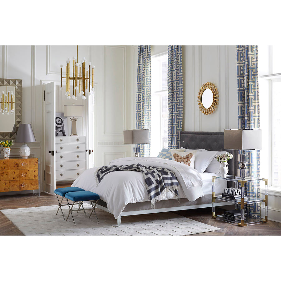Bamboo Detail Brass Chandelier