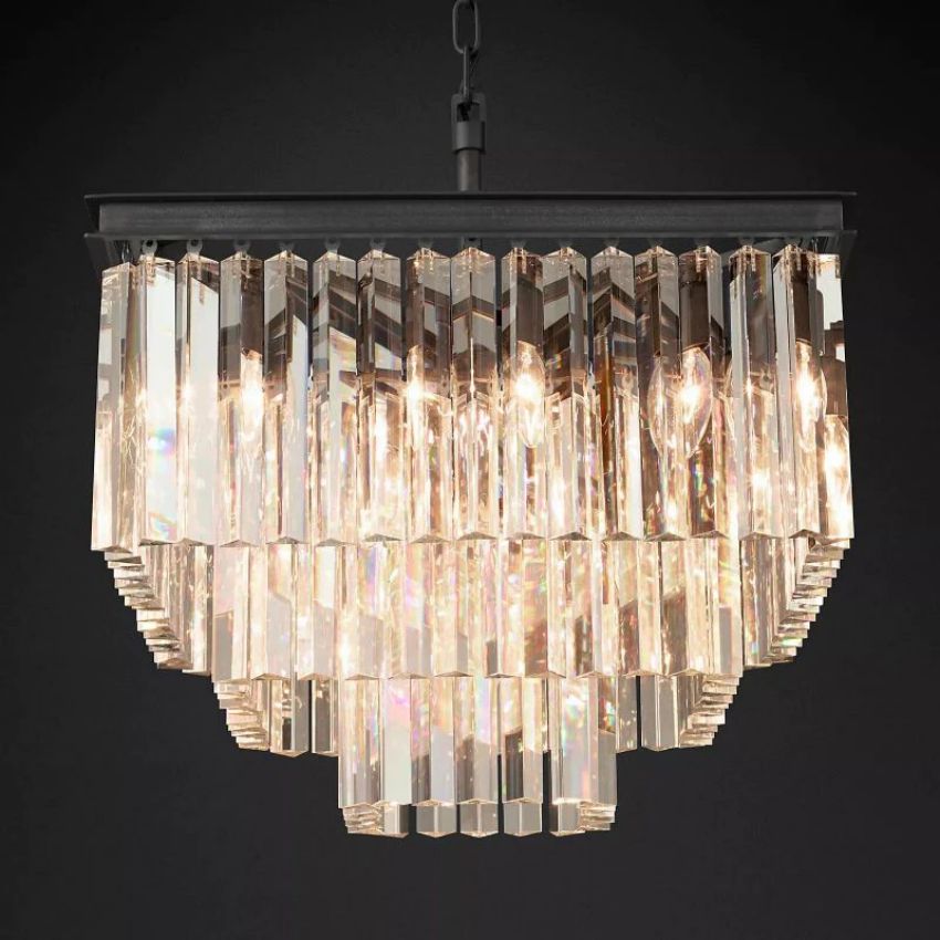 Franky Classicm Square Chandelier 22"